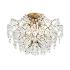 Dalia Elegant Indoor 3-light Crystal Flush Mount