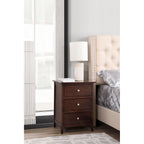 Daniel 3-drawer Transitional Wooden Nightstand
