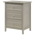 Daniel 3-drawer Transitional Wooden Nightstand