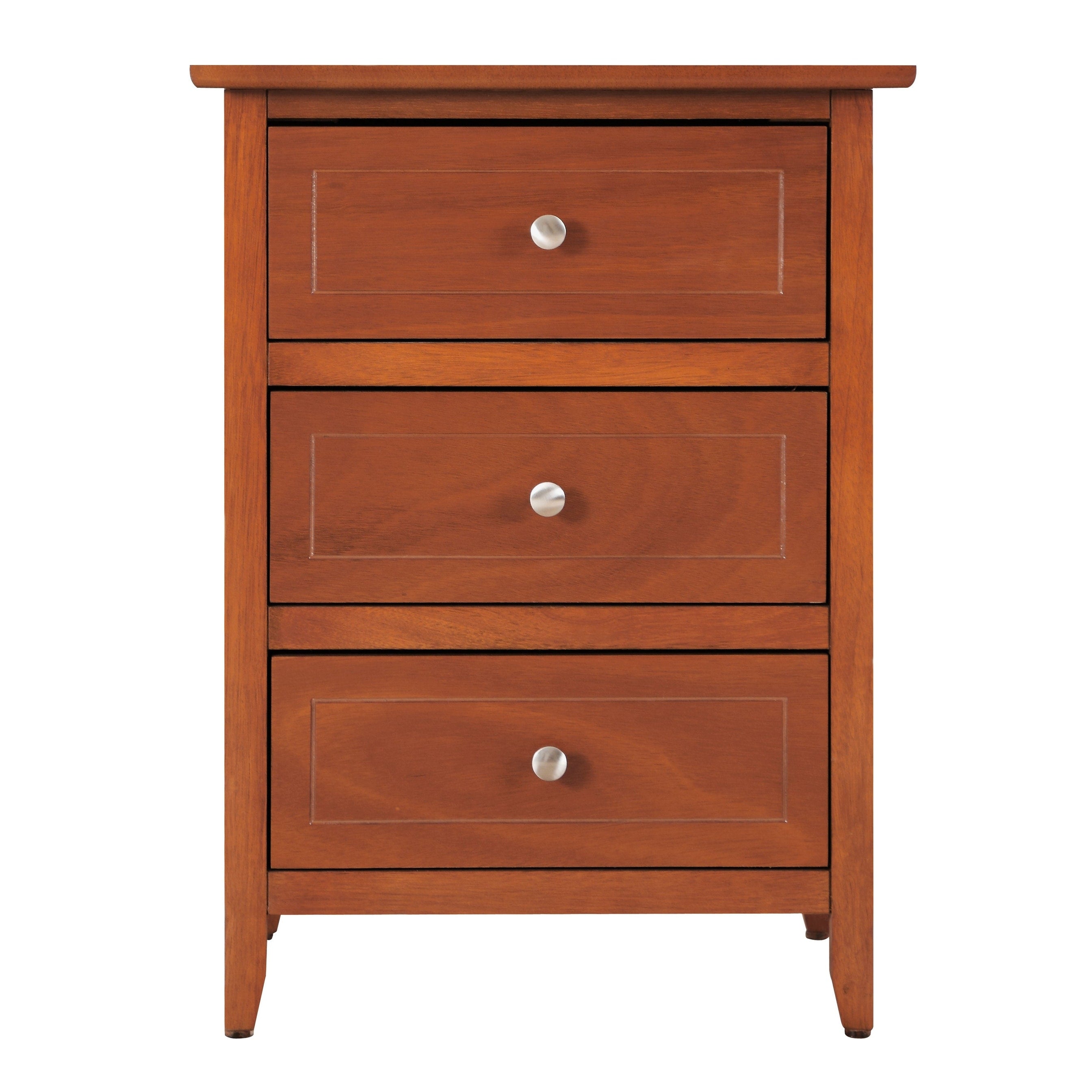 Daniel 3-drawer Transitional Wooden Nightstand
