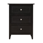 Daniel 3-drawer Transitional Wooden Nightstand