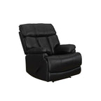 Davin Top Grain Leather Genuine leather Brown Extendable Footrest Manual Recliner