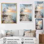 Designart Pier And Dock Seaside III Coastal Pier Wall Decor