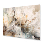 Designart White And Grey Geometric Depths I Modern Geometric Metal Wall Art