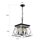 Dimmable 4-Light Farmhouse Chandeliers Light for Dining Room No Bulb