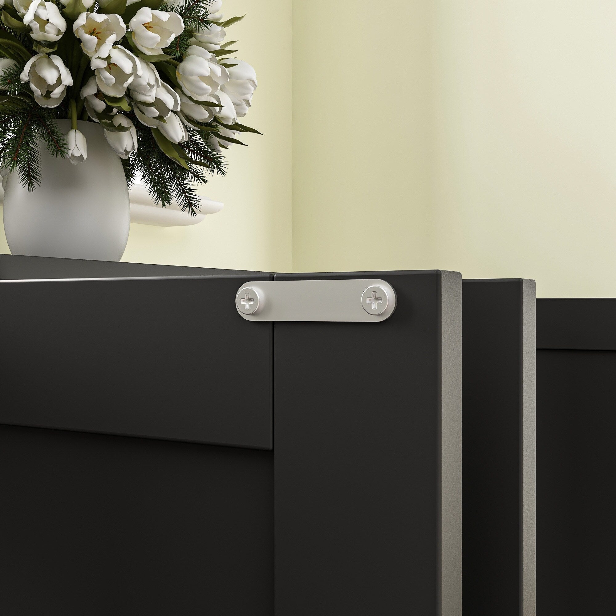 Double Pet Privacy Washroom Cat Litter Box Concealment Furniture