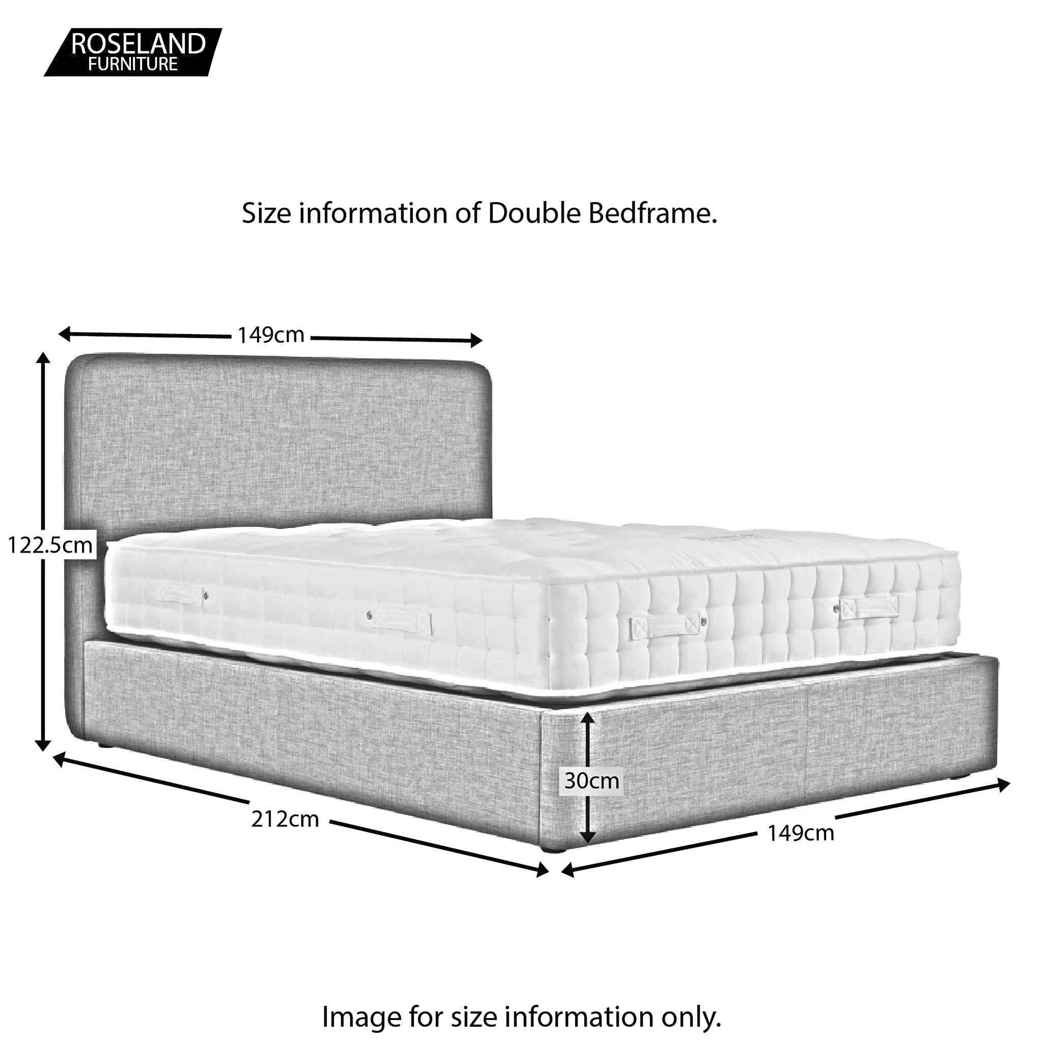 Cadre de lit coffre ottoman rembourré Sofie Premier