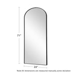 Dovelina Arched Full Length Floor Wall Mirror Standing Mirror