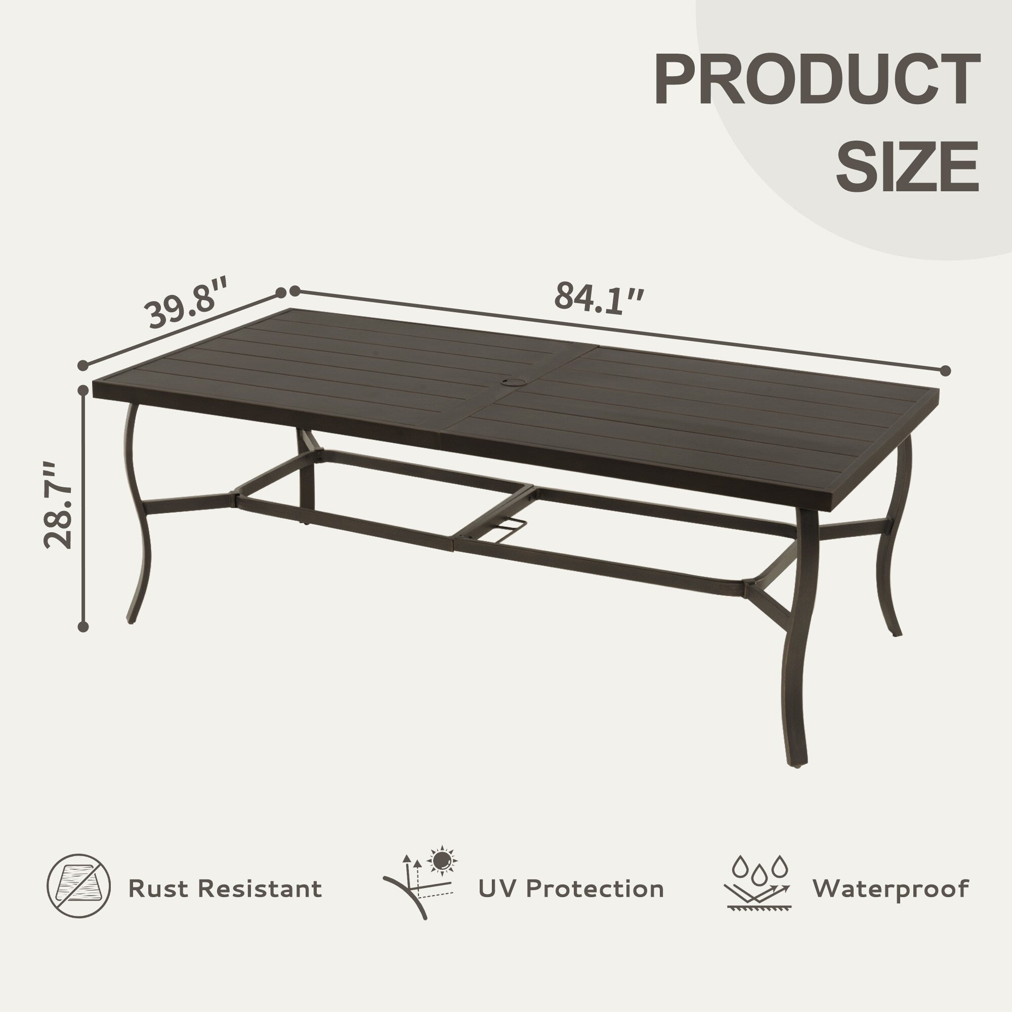 EGEIROS LIFE AluLux 9-Piece Aluminum Patio Dining Set with 2 Swivel Dining Chairs, 6 Dining Chairs and Washable Cushions