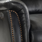 Eduardo Genuine Leather Power Recliner with USB Port Set of 2
