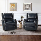 Eduardo Genuine Leather Power Recliner with USB Port Set of 2