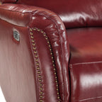 Eduardo Genuine Leather Power Recliner with USB Port Set of 2