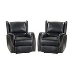 Eduardo Genuine Leather Power Recliner with USB Port Set of 2