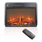 Electric Fireplace Insert with Adjustable Heating, Brightness, Timer and Overheat Protection, 1400W, CSA Listed