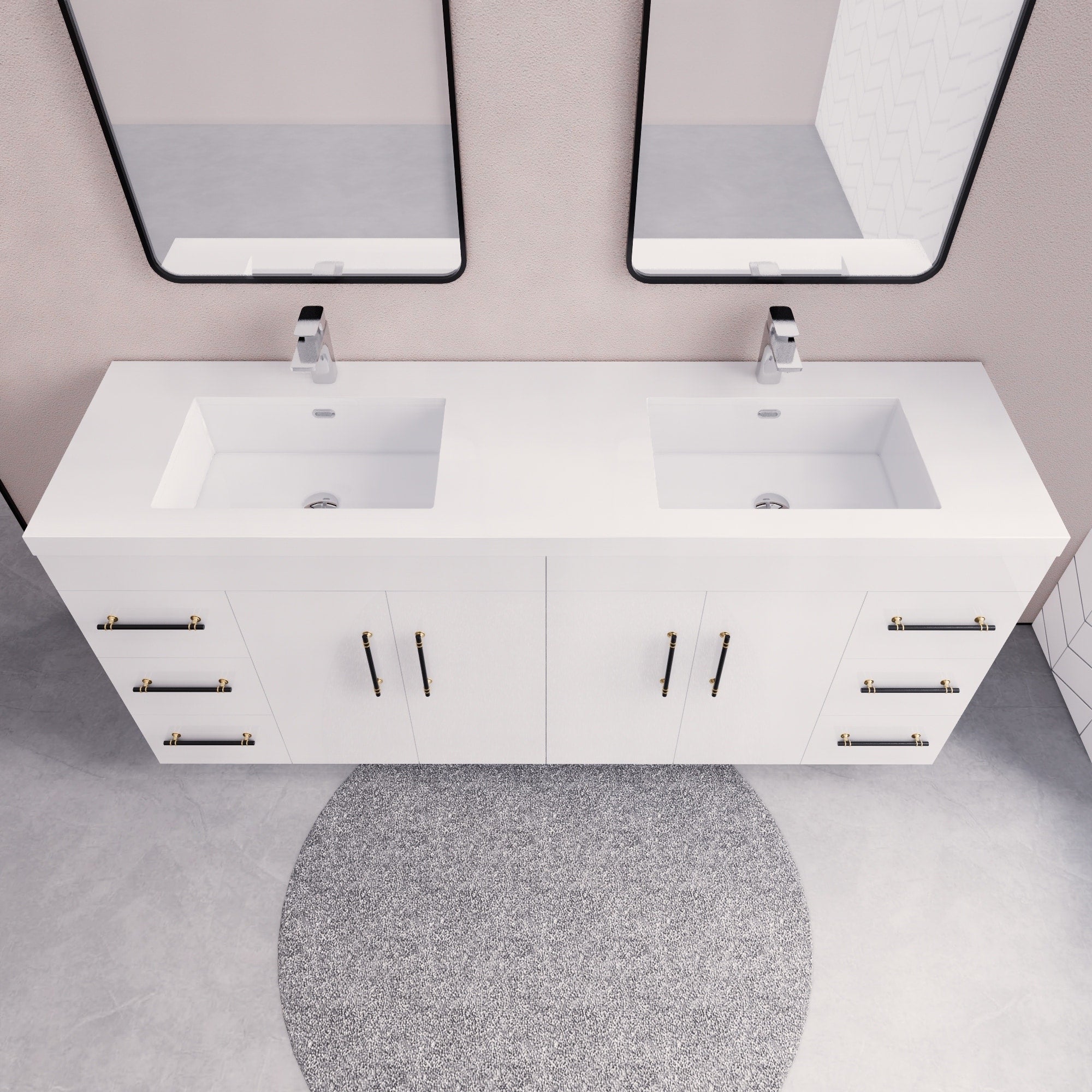 Eliza 72'' Freestanding Vanity with Double Sink