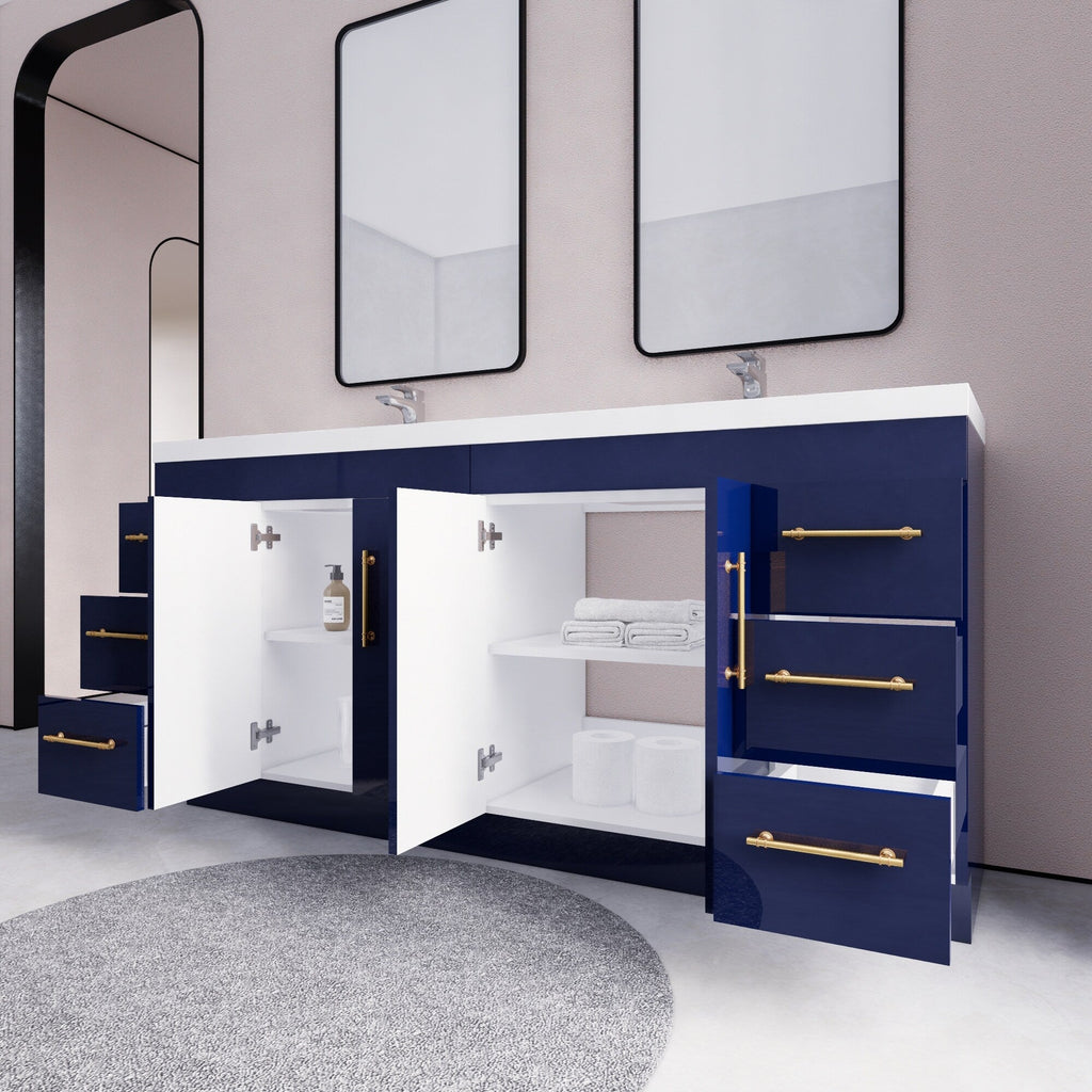 Eliza 72'' Freestanding Vanity with Double Sink