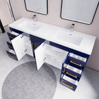 Eliza 72'' Freestanding Vanity with Double Sink