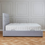 Cadre de lit coffre Ella en fausse laine