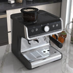 Espresso Coffee Maker, with Grinder, 2.8 L Water Tank