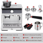 Espresso Coffee Maker, with Grinder, 2.8 L Water Tank