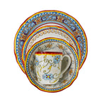 Euro Ceramica Duomo 16 Piece Dinnerware Set (Service for 4) - Italian Style