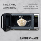 Farberware 1.6 Cu. Ft. Microwave Oven, Brushed Stainless Steel