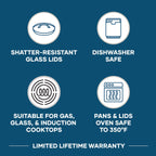 Farberware Brilliance Stainless Steel Cookware Set, 10 Piece