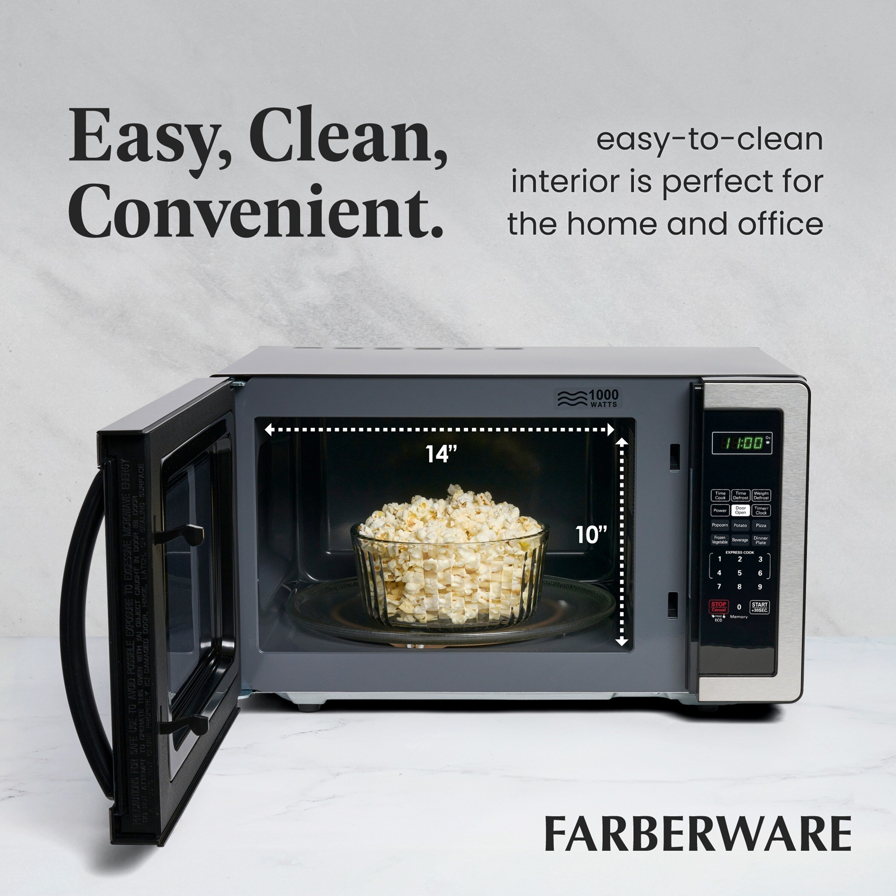 Farberware Classic 1.1 Cu. Ft. 1000-Watt Microwave Oven