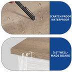 Farmhouse TV Stand for up to 65 TV with Doors and Open Shelves Media Console Power Outlet