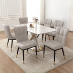 Faux Leather Upholstered Dining Chairs Set of 2/4