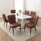 Faux Leather Upholstered Dining Chairs Set of 2/4