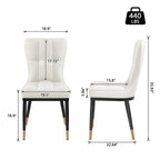 Faux Leather Upholstered Dining Chairs Set of 2/4