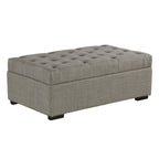 Folding Sofa Bed, 49.6 Ottoman with a Folding Sofa Bed, Convertible Ottoman Sleeper with Memory Mattress and Tufted Design