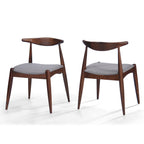 Francie Mid-Century Modern Dining Chairs (Set of 2) by Christopher Knight Home - 20.50 W x 20.25 L x 29.75 H