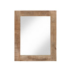 Carina Rustic Natural Solid Wood Wall Mirror by Furniture of America