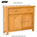 Petit buffet en chêne de Newlyn