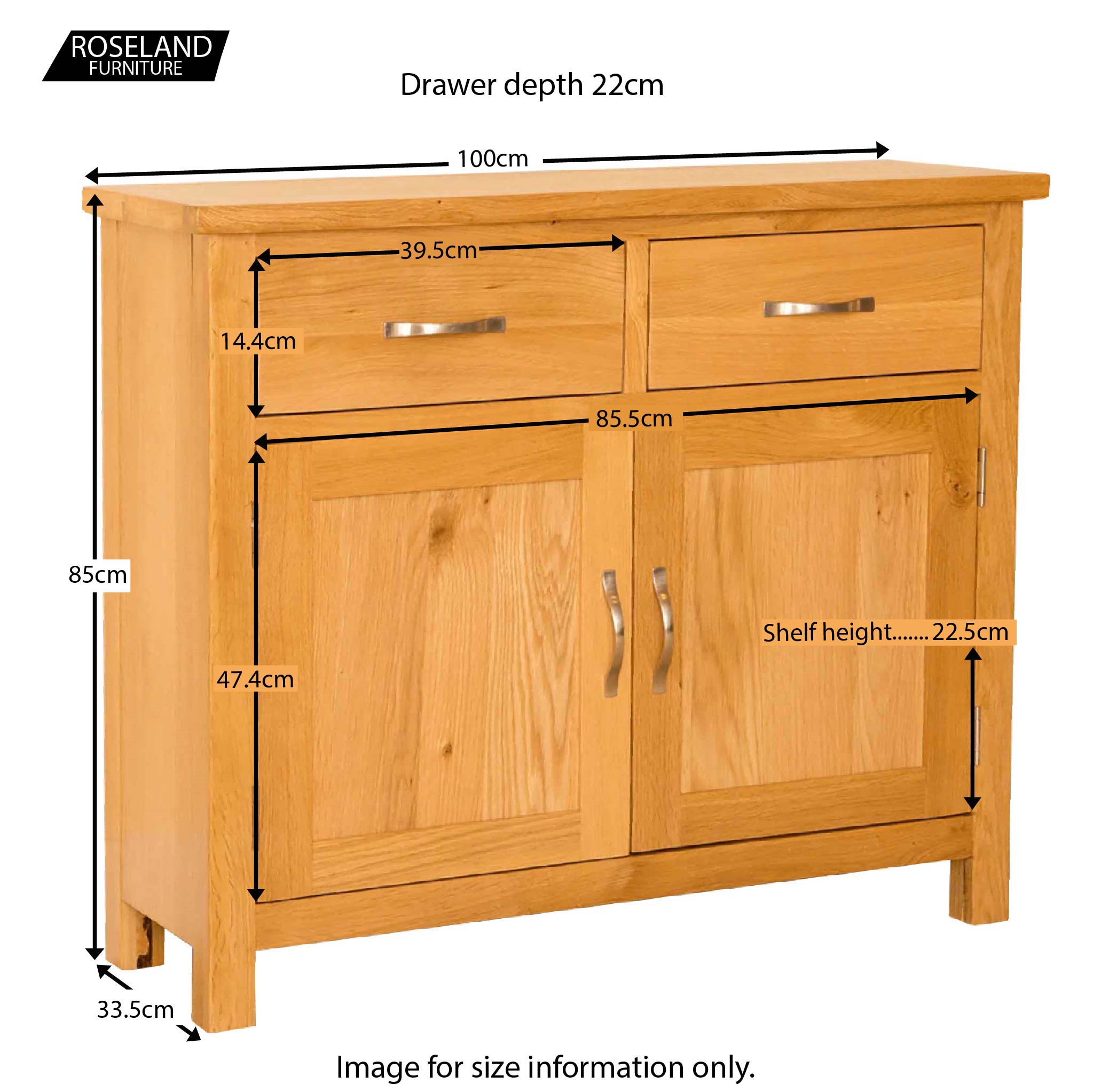 Petit buffet en chêne de Newlyn