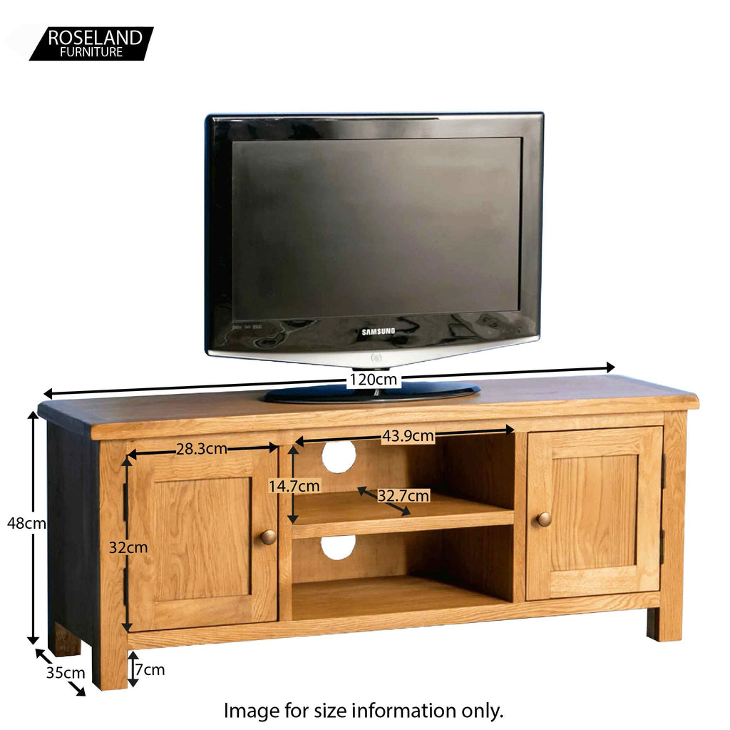 Meuble TV Surrey Oak 120 cm