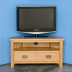 Meuble TV d'angle en chêne Surrey