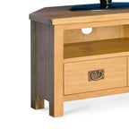 Meuble TV d'angle en chêne Surrey