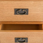 Commode haute à 5 tiroirs en chêne Surrey