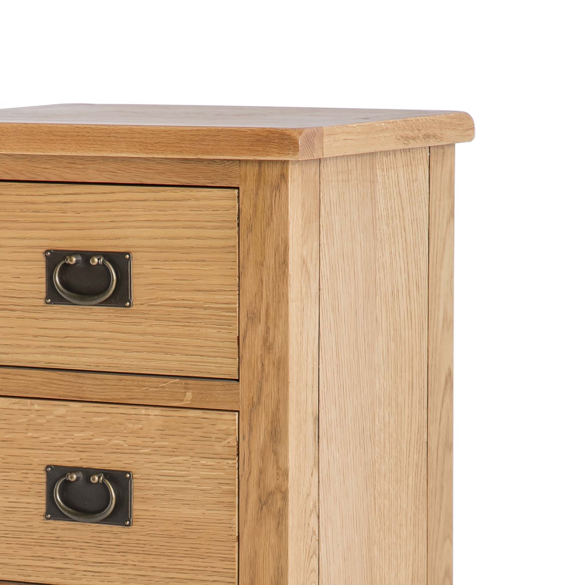 Commode haute à 5 tiroirs en chêne Surrey