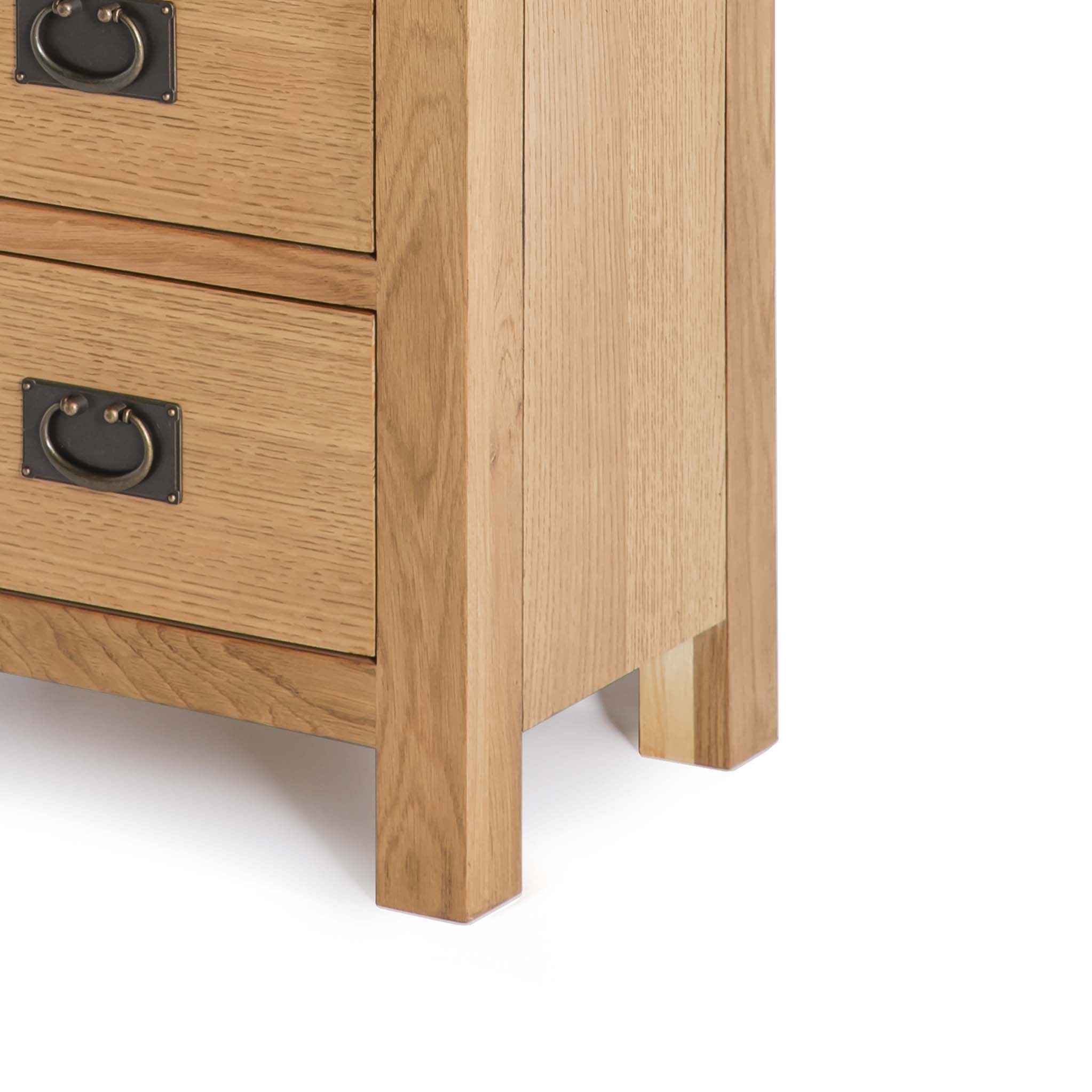 Commode haute à 5 tiroirs en chêne Surrey