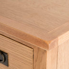 Commode haute à 5 tiroirs en chêne Surrey