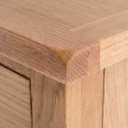 Commode haute à 5 tiroirs en chêne Surrey