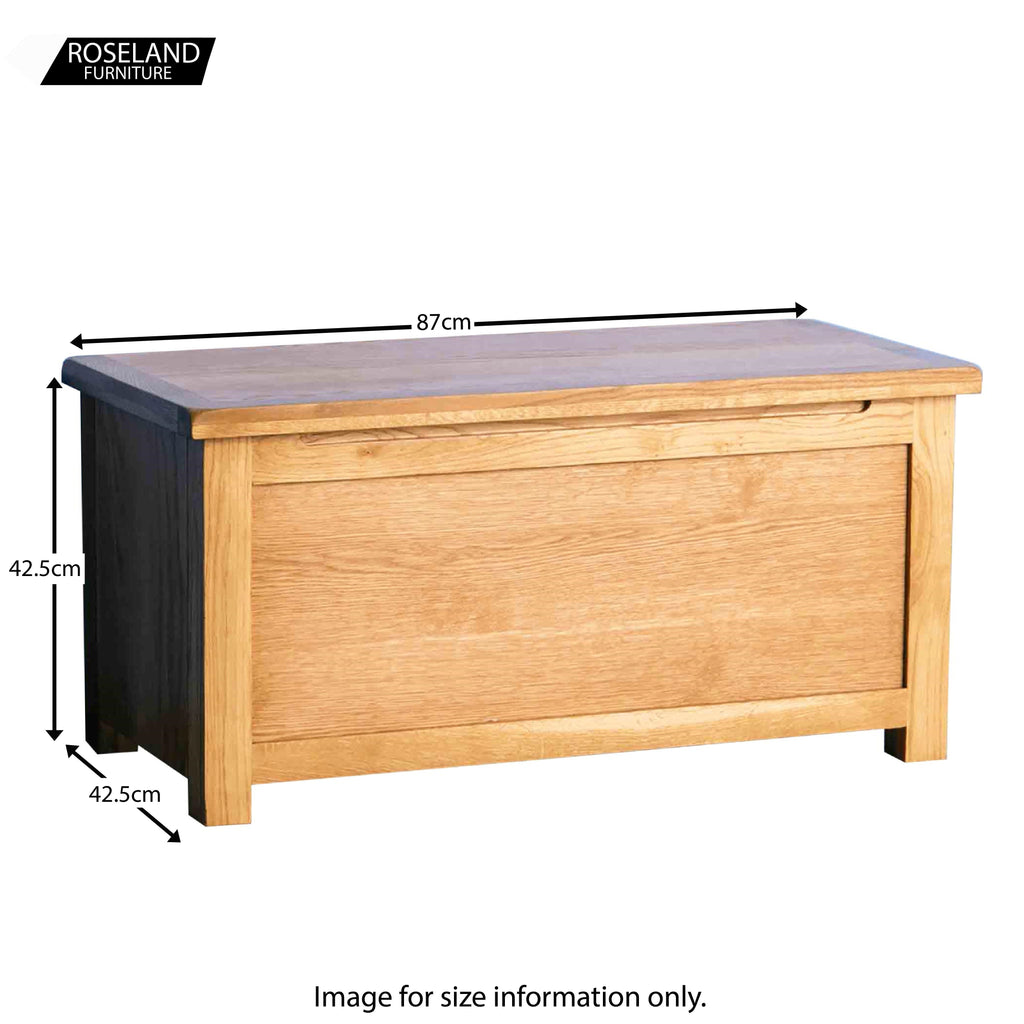 Coffre à couvertures en chêne du Surrey