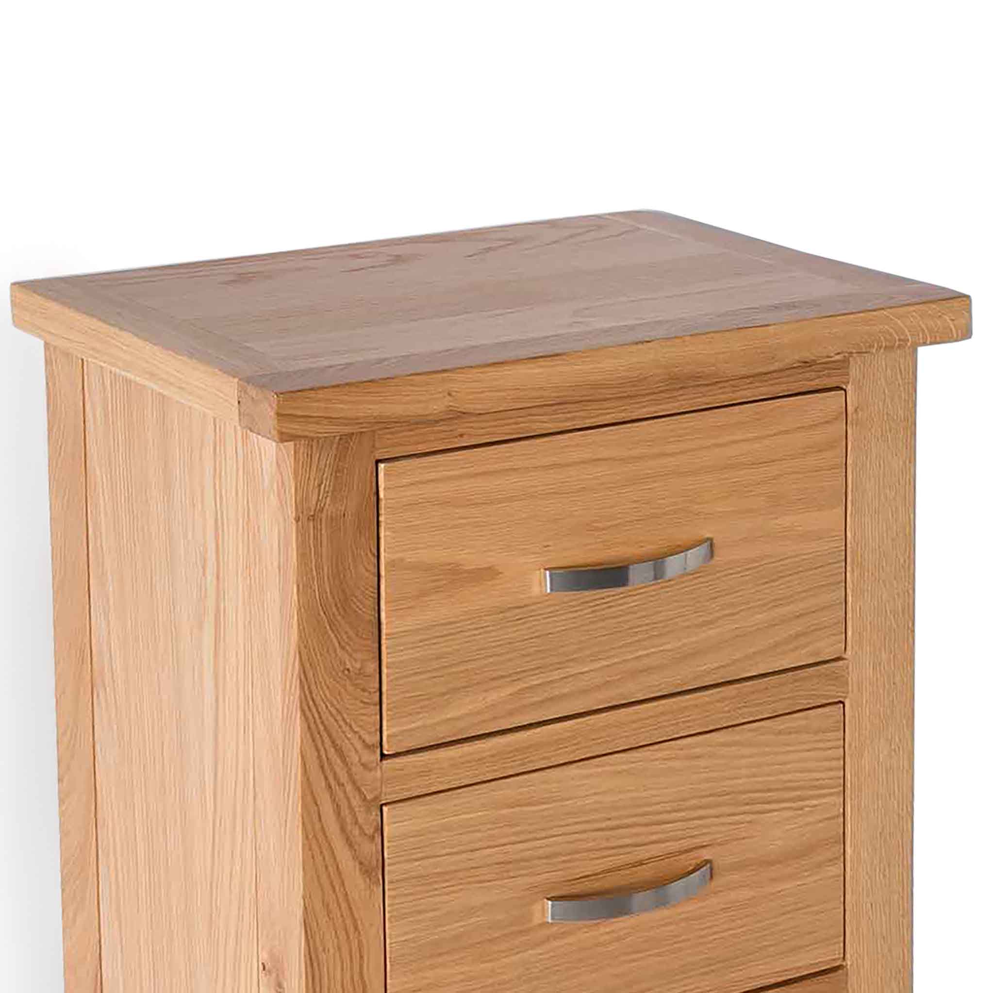 Commode haute London Oak à 5 tiroirs