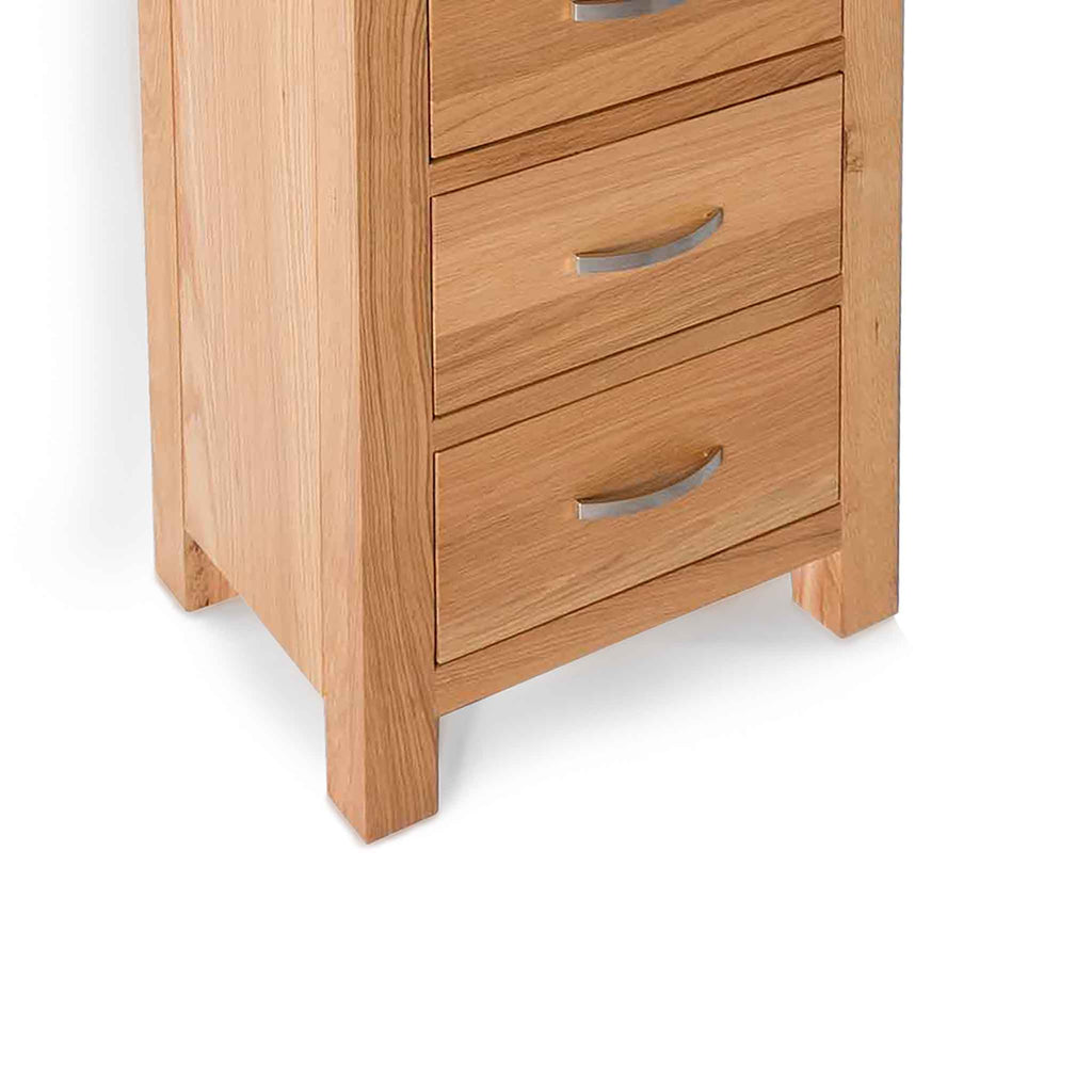Commode haute London Oak à 5 tiroirs