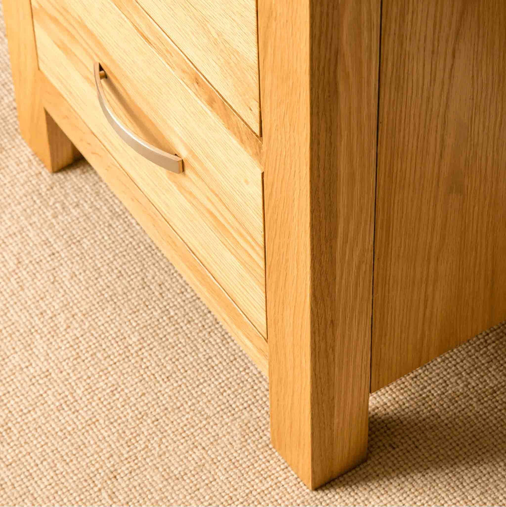 Commode haute London Oak à 5 tiroirs