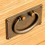 Commode à 5 tiroirs larges en chêne Surrey